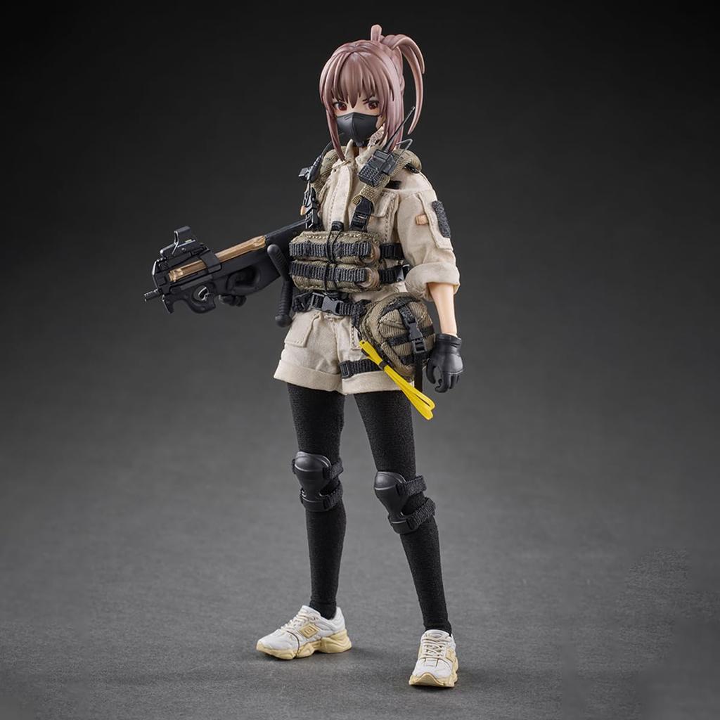 HASUKI POCKET ARTS Series PA006 Security Reizei Hisei Scale and PVC Painted Movable Figure 1/12 Cloth, ABS,