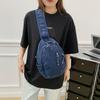 Denim Chest Bag Women's Shoulder Bag General Bag Lightweight Student Crossbody Bag