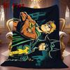 Scooby 2D Flat Pattern Flannel Blanket High quality All Seasons Warmth and Comfort Perfect for Christmas Gifts.MMT0918348