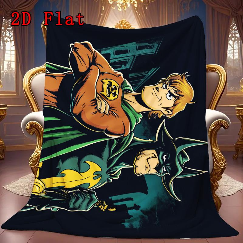 Scooby 2D Flat Pattern Flannel Blanket High quality All Seasons Warmth and Comfort Perfect for Christmas Gifts.MMT0918348