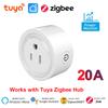 Умная розетка Tuya WiFi/Zigbee, американская умная розетка 20А с мониторингом мощности, таймером, управление через приложение Smart Life, работает с Alexa Google Home