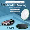 Ультратонкое круглое зарядное устройство Qi Wireless Charging Pad мощностью 15 Вт для телефона Samsung Galaxy