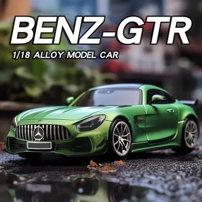 1:18 Mercedes-Benz GTR Спортивный автомобиль Модель литой миниатюрной машины Коллекция Моделирование Звук и свет игрушечный автомобиль Детский подарок Украшения