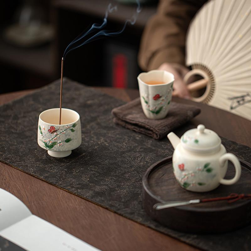 Ишэнтан Ручная роспись Орхидея Подставка для благовоний Маленький Креативный Домашний Декор Китайский Стиль