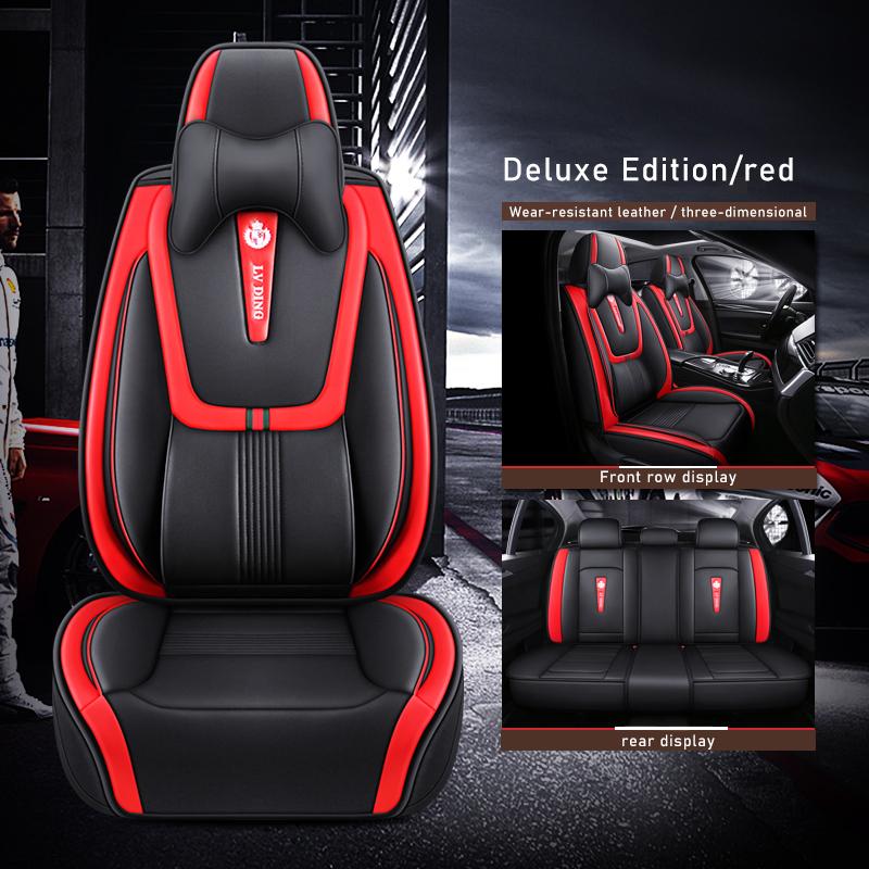 ZHOUSHENGLEE Leather Car Seat Covers For Honda Civic Accord CR-V Fit Odyssey Pilot City Jazz Vezel Elysion Jade Car Accessories