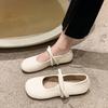 French with Skirt Mary Jane Women's Shoes 2025 Autumn New One-pedal Loafers Shallow Mouth Round Head Soft Sole Single Shoes