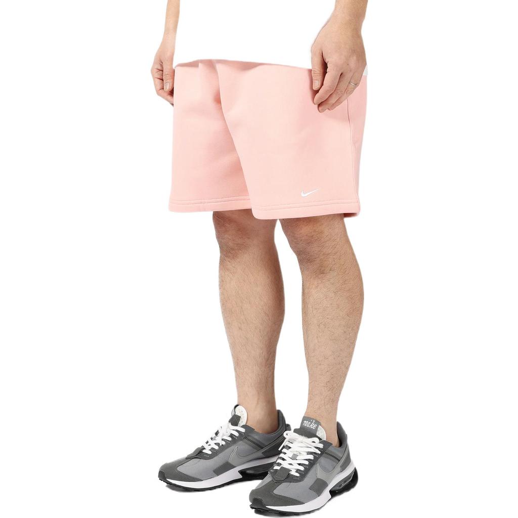 Nike Solo Swoosh, однотонные повседневные спортивные прямые шорты, мужские брюки розового цвета DV3056-697