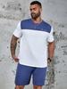 Summer Men's Sportswear Suit Trendy Fashion Sportswear 3d Print Men's Two-piece Casual Short-sleeved T-shirt + Shorts Plus Size