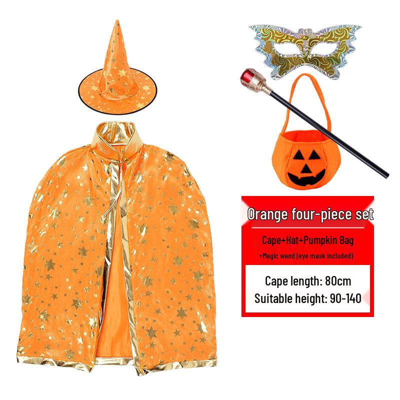 Kids' Halloween Capes: Witch & Wizard Cosplay Costumes