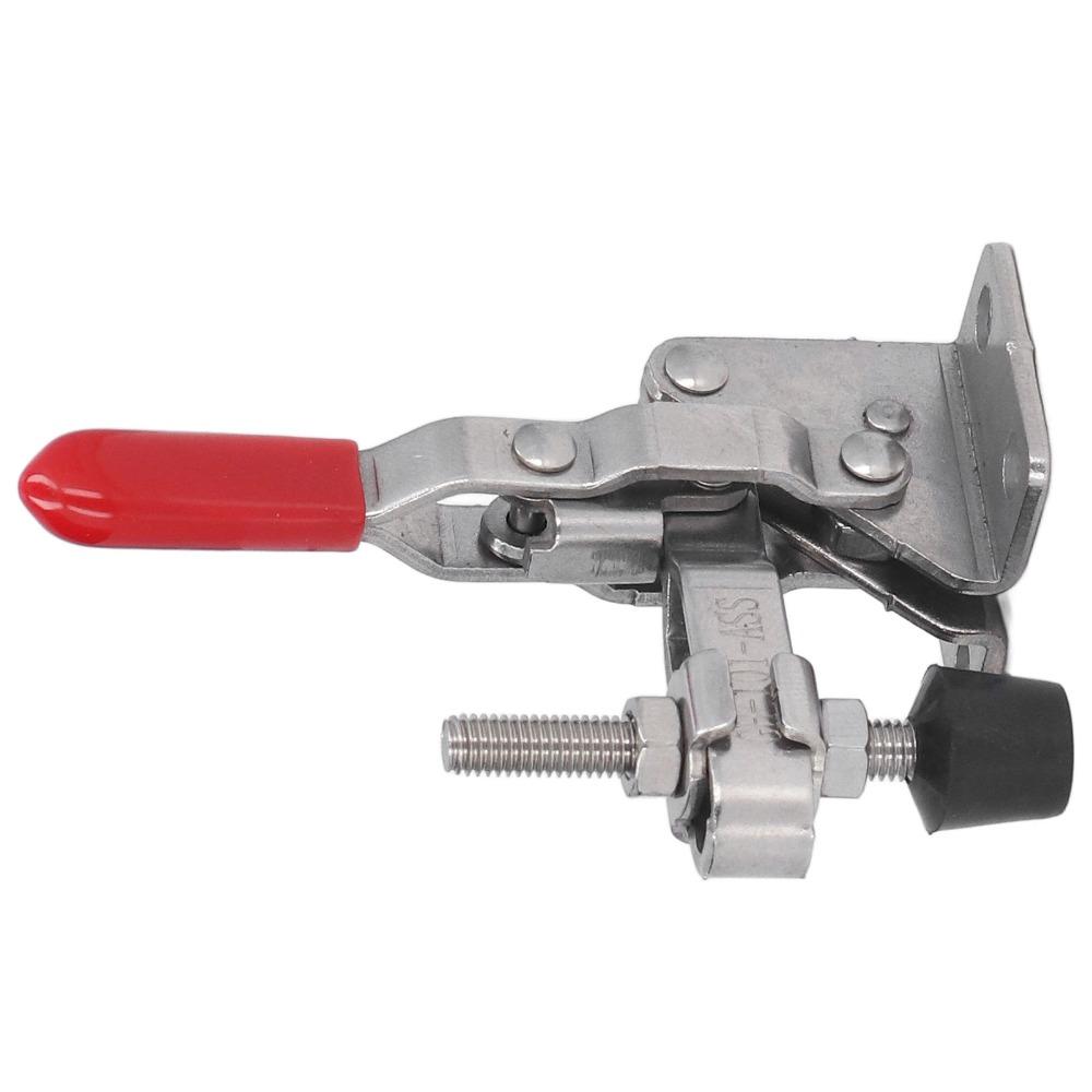 Silver Toggle Clamp Antislip Hand Clamp Tool Heavy Vertical Toggle Clamp Household