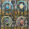 Mandala Pattern Rotating Wind Chime Garden Pendant Wall Hanging Decor Creative 3D Wind Spinner