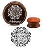 Printtoo Craft Textile Round Stamp Scrap-booking Цветочные деревянные резиновые штампы DIY-2
