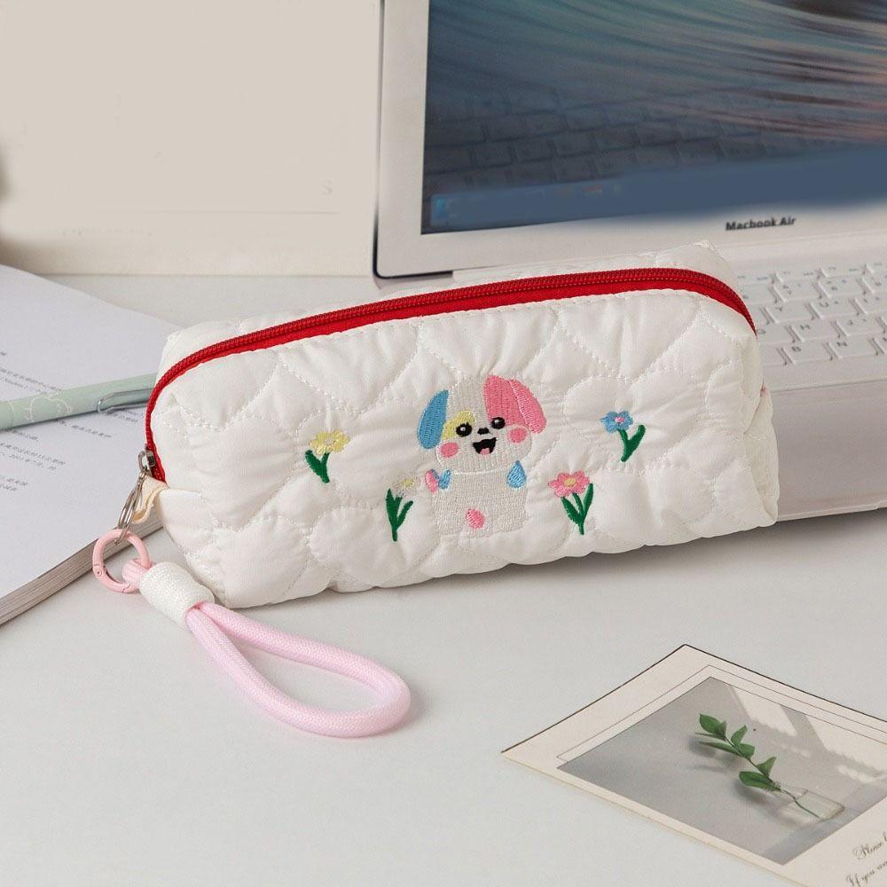 Large Capacity Dog Pen Bag Ins Style Puppy Cosmetic Bag Student Stationery Bag School Office