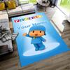 Pocoyo Customizable Name Carpet Perfect for Balcony Hallway Dining Room Living Rooms Anti-slip Rug Office home decor Birthday Christmas Gift