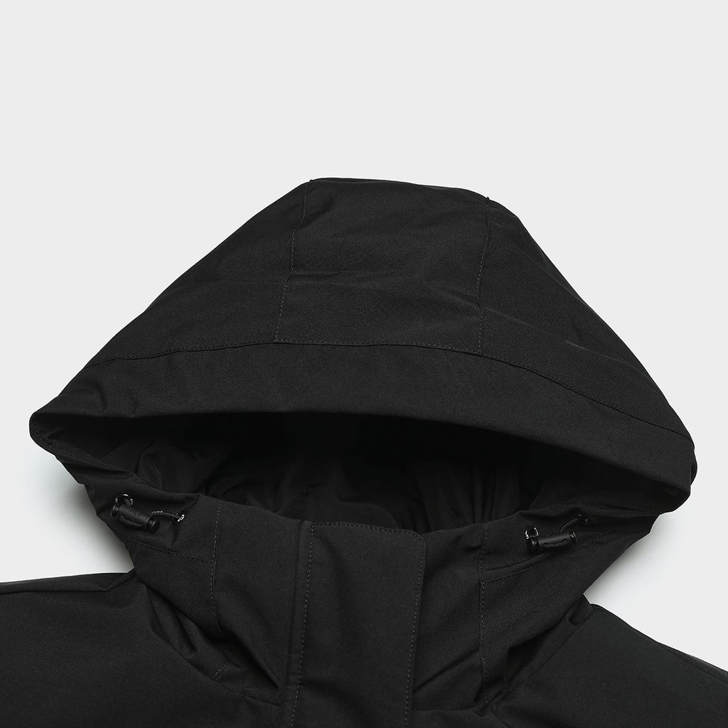 Fila Серия Наследие Модный Повседневный Свободный Теплый Хлопковый Жакет с Капюшоном Женские куртки Черный F11W518904F-BK