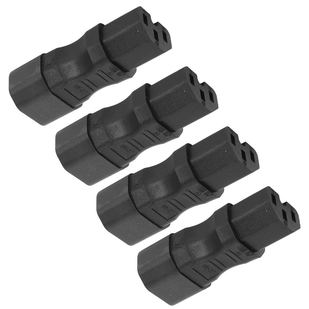 4Pcs IEC320 C14 To IEC320 C15 Power Adapter IEC320 C14 To C15 Power Adapter Connector for Laptop