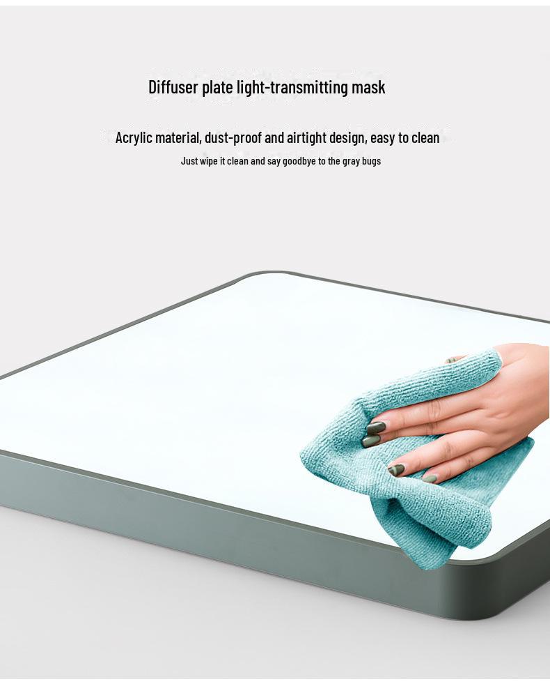 Тщательно подобранные квадратные светодиодные потолочные светильники: Современный скандинавский дизайн для спальни, гостиной или коридора.