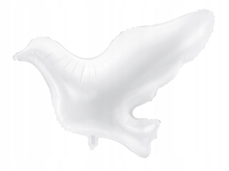 Balon Foliowy Gołąb, Biały, 77X66Cm, 1Szt.