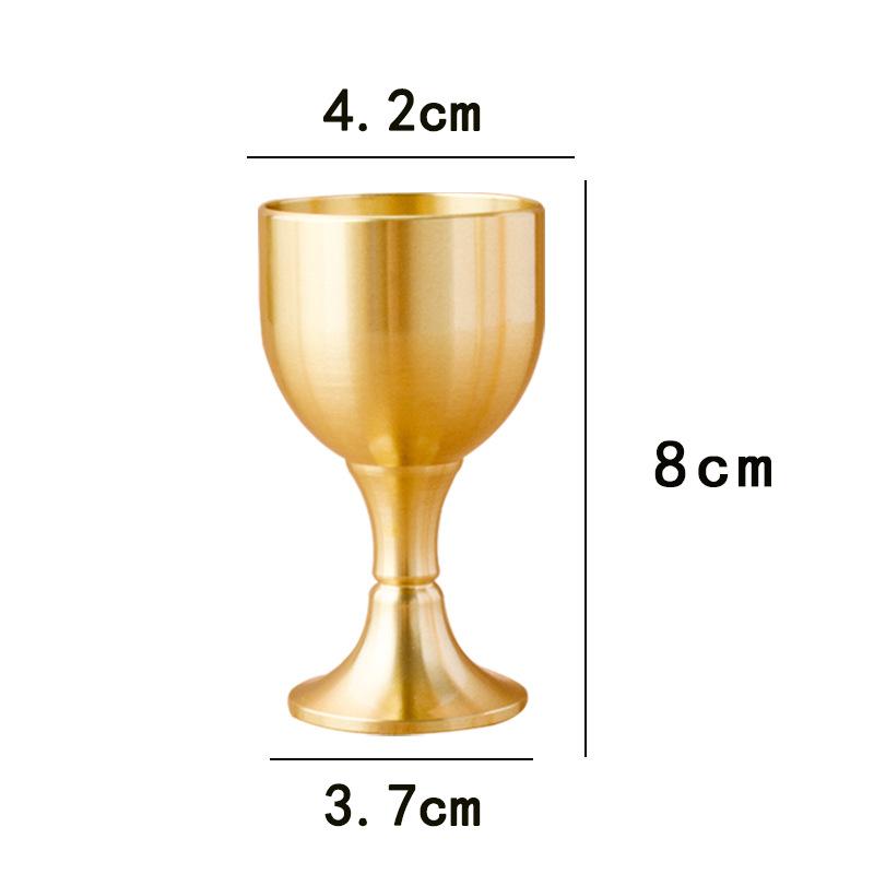 1 шт. латунный кубок, бокал для вина, коктейльный винный бокал, латунный кубок для напитков, металлический кубок для ликера для вечеринки, аксессуары для дома