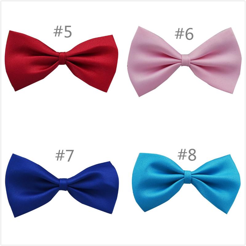 Абсолютно новый модный детский однотонный свадебный смокинг для мальчика, ребенка, разноцветные галстуки-бабочки, галстук-бабочка, новинка