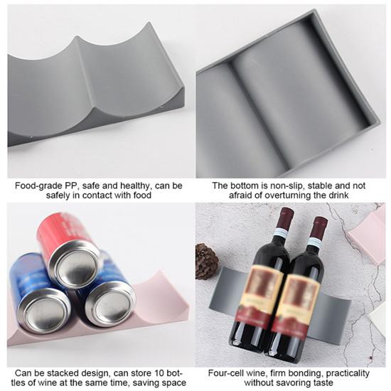 Прочная полка для вина, штабелируемый держатель для бутылок, столешница, полка для бутылок вина, органайзер для бутылок вина, для кладовой, шкафа, холодильника