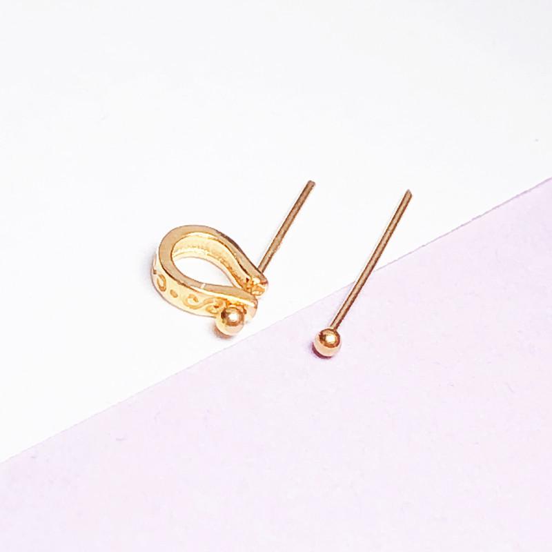 Подвеска-пряжка Peace Buckle из стерлингового серебра 925 пробы для подвесок из нефрита