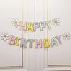 1-5pcs Birthday Flag Party Banner Flower ForHome Room Garland Children Flag Happy Birthday Party Atmosphere Decorations Supplies