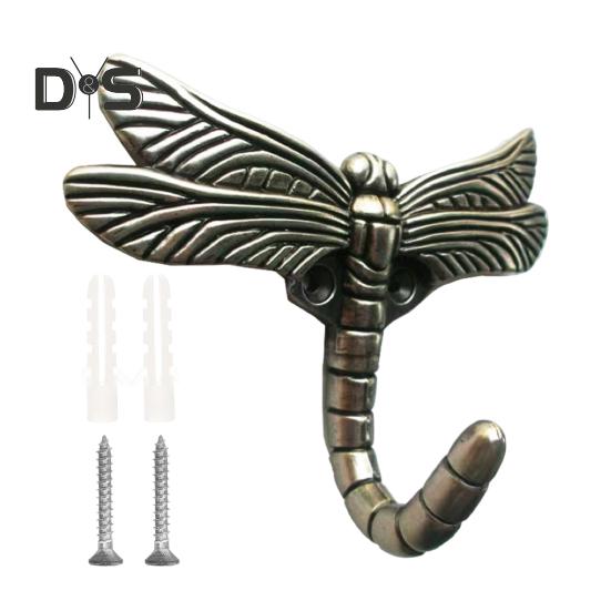 Крючок для одежды «Стрекоза», прочный, несущий, простой в установке, декоративный настенный вешалка, держатель для ключей