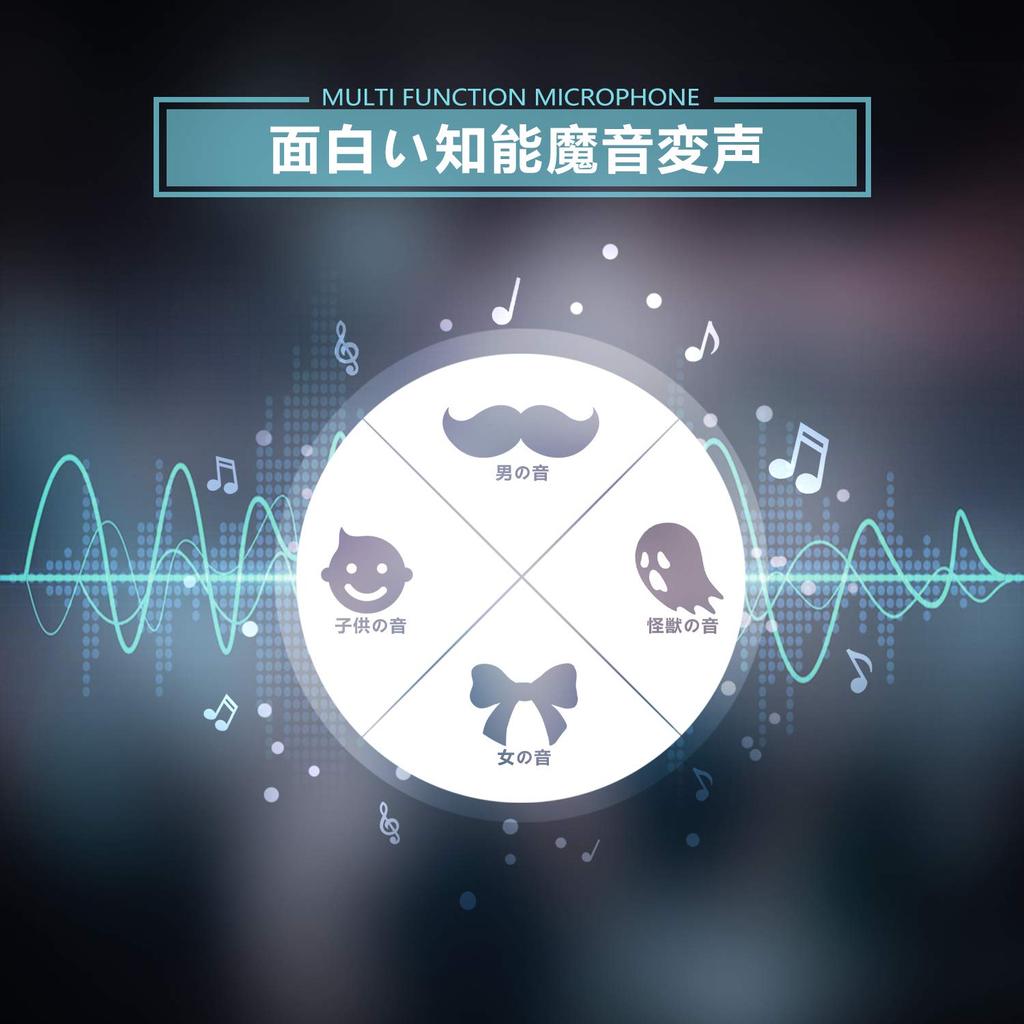 Беспроводной караоке-микрофон Sky Stone, Bluetooth-микрофон, со светодиодной подсветкой, воспроизведение музыки, запись, для домашнего караоке, вечеринок, аккумулятор 3200 мАч,