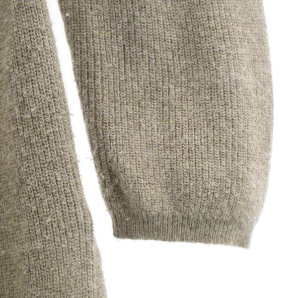 Emporio Armani Вязаное платье с длинным рукавом F бежевое Женское Б/У