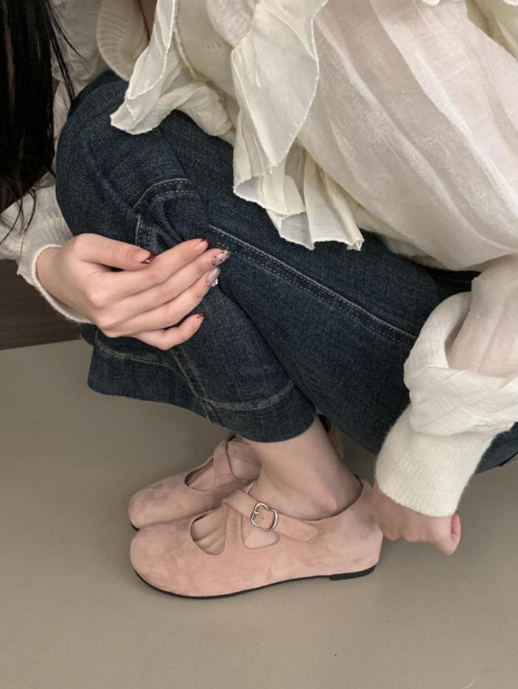 Женские туфли на плоской подошве, туфли-лоферы, женские туфли с мелким ремешком, модные, темпераментные, ретро, замшевые туфли, замшевые мокасины