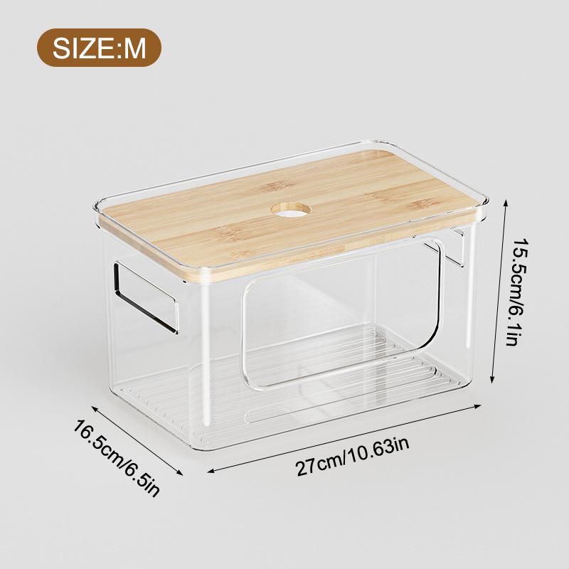 Trash Bag Dispenser, Stackable With Bamboo Top – Extra Large Garbage Bag Holder & Under Sink Organizer For Kitchen