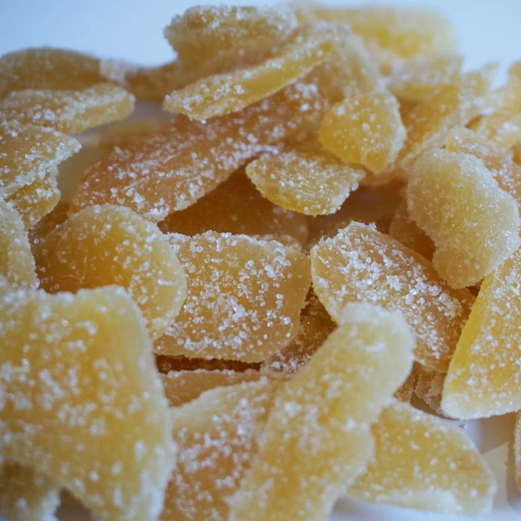 Ameyoko Otsuya Сушеный имбирь в сахаре, Для коммерческого использования, Орехи, Сухофрукты, Ингредиенты для выпечки, Имбирный сахар (1кг)