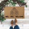 Personalized  Coir Doormat Funny Outdoor Doormat Gift for DJ Modern Doormat Entryway Rug Front Door Mat Men New Home Gift