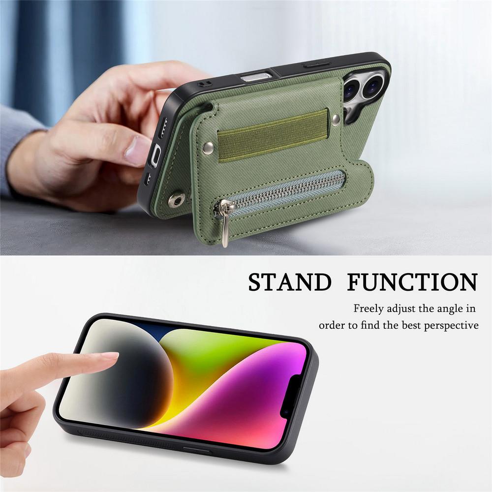 Luxury Case for Oneplus 15 5G Wristband Leather Wallet Zipper RFID Funda for OnePlus 13 13R Back Cover One Plus ACE 5 Pro Etui