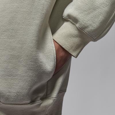 Men's Jordan Sweatshirts Men's Beige Gray Stand Collar Moderate