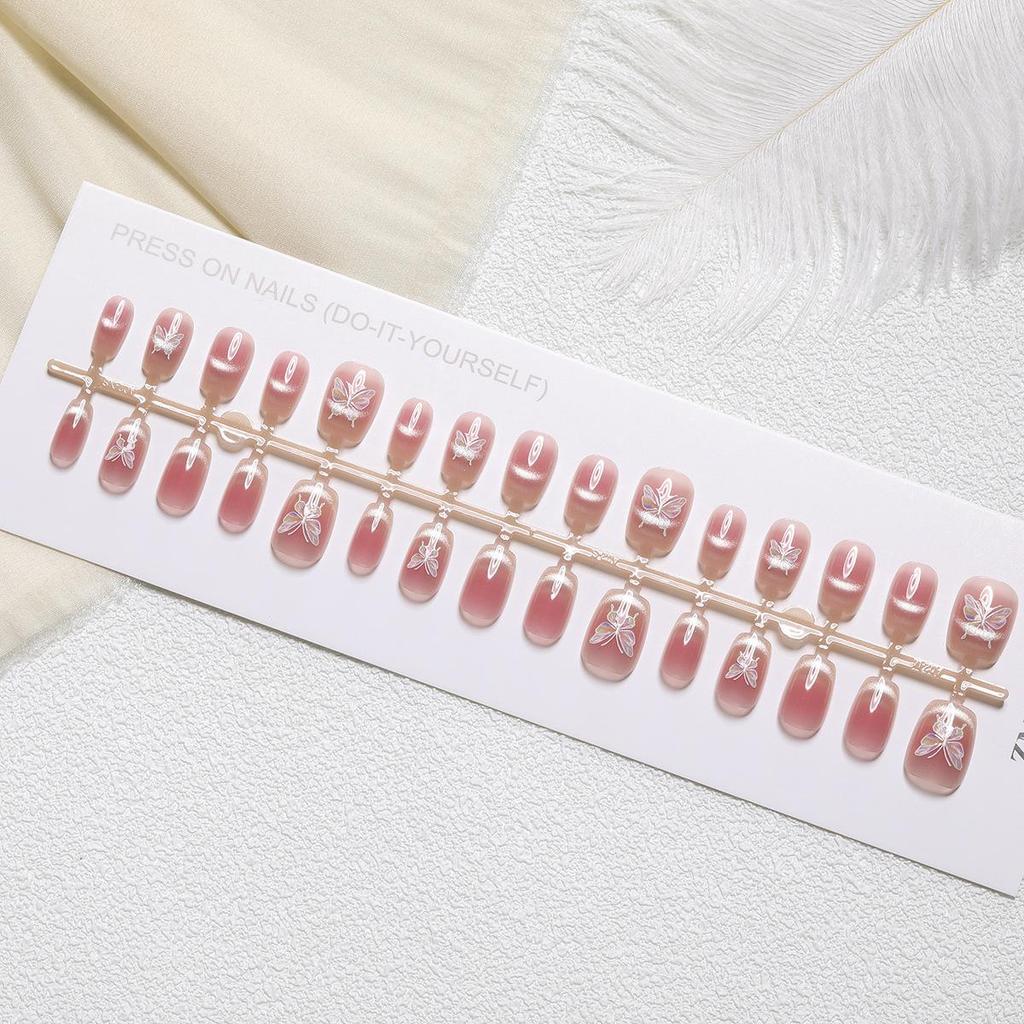 Румяна для ногтей с позолотой «кошачий глаз» — набор из 30 предметов, ручная работа, готовые к использованию размеры XS/S/M