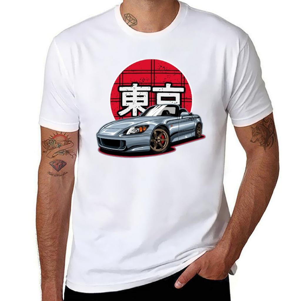 S2000 S2k Jdm Tokyo Tuner Stance Te37 Tshirt Trendy Casual Short Sleeve Shirt Tshirt