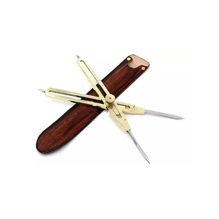 Proportional Scale Divider 9 Inch Solid Brass Drawing Tool for Artists Gifts