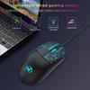 6 Button RGBs Illuminates Corded Mouse 3600DPI Precisions Tracking For Gaming Office Use With AntiSlip Scroll Wheel