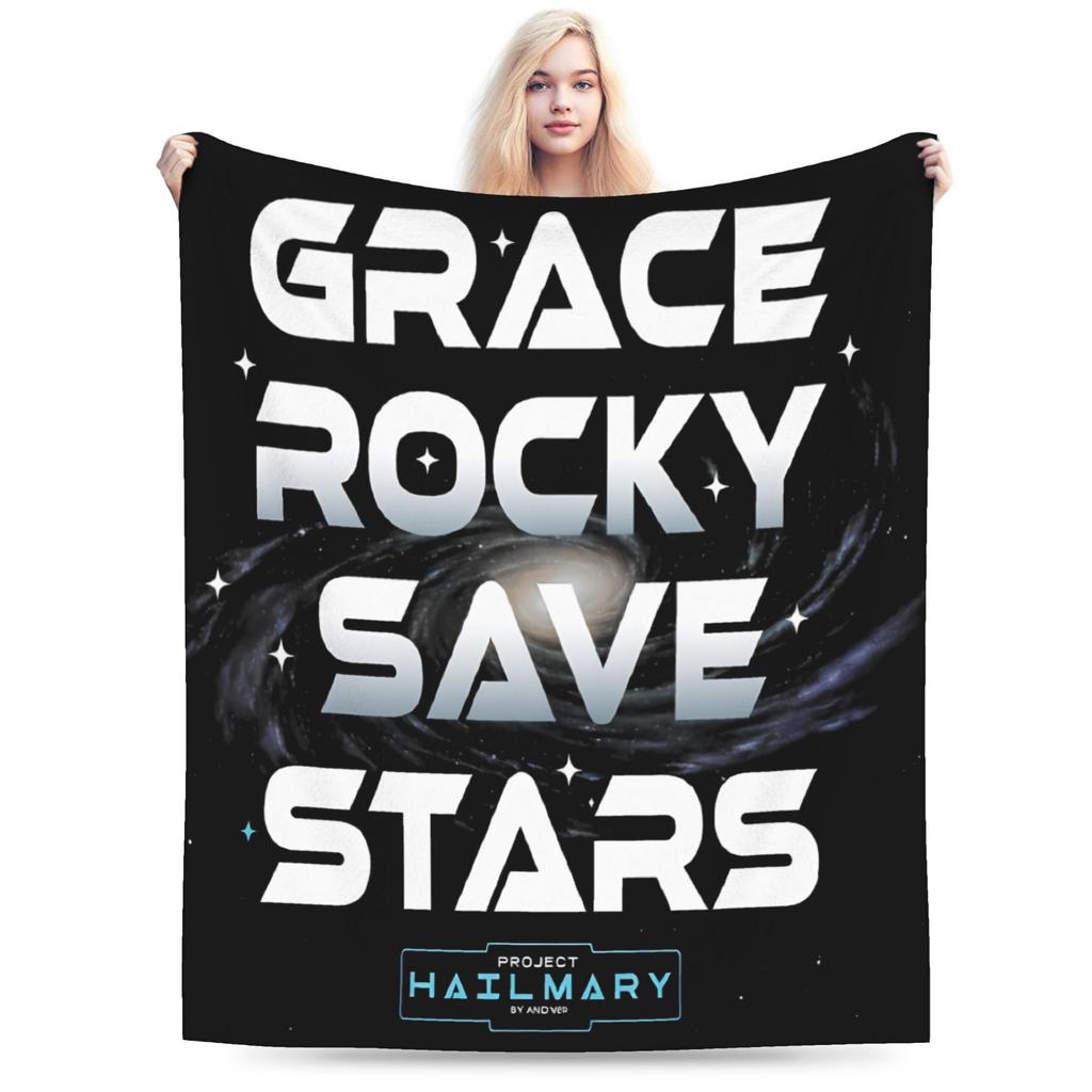 Soft Cozy Blanket Plane Travel Project Hail Mary 2026 Bedding Throws Print  Bedspread For Living Room