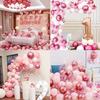 Arche Ballon Guirlande Kit 117pcs Ballons Ballons de Fête et 3D Papillons Deco pour Anniversaire, Mariage, Baptême