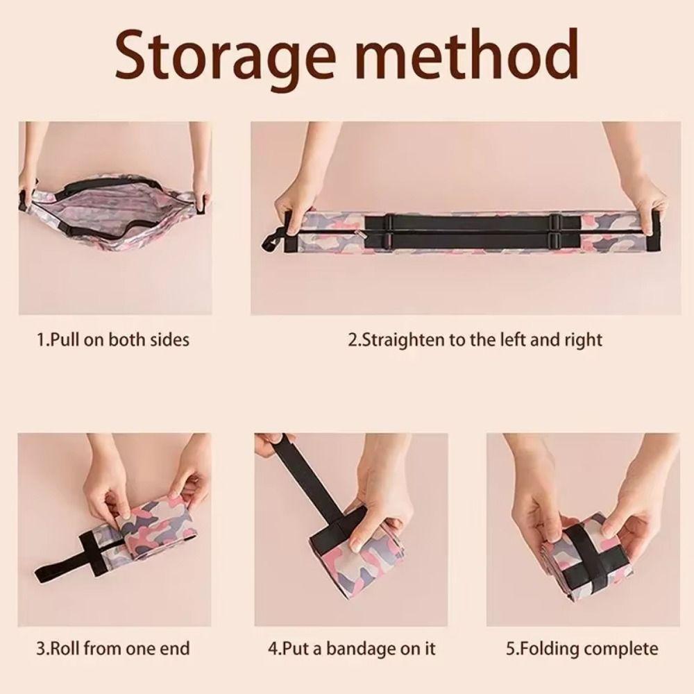 Reusable Beach Bag Portable Foldable Eco Bag Grocery Bag Travel Shoulder Handbag  Supermarket
