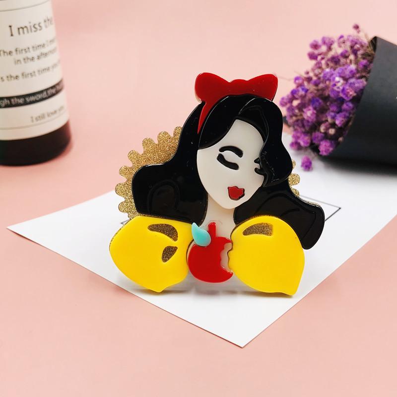 Blucome Cute Acrylic Anime Pins for Women Girls Bag Coat Hijab Pins Christmas Gift