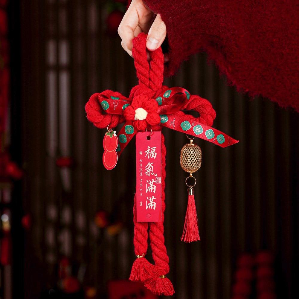 Handcrafted New Year Decoration DIY Lucky Charm Chinese Knot Ornaments Tassel Hanging Design Spring Festival Decorations