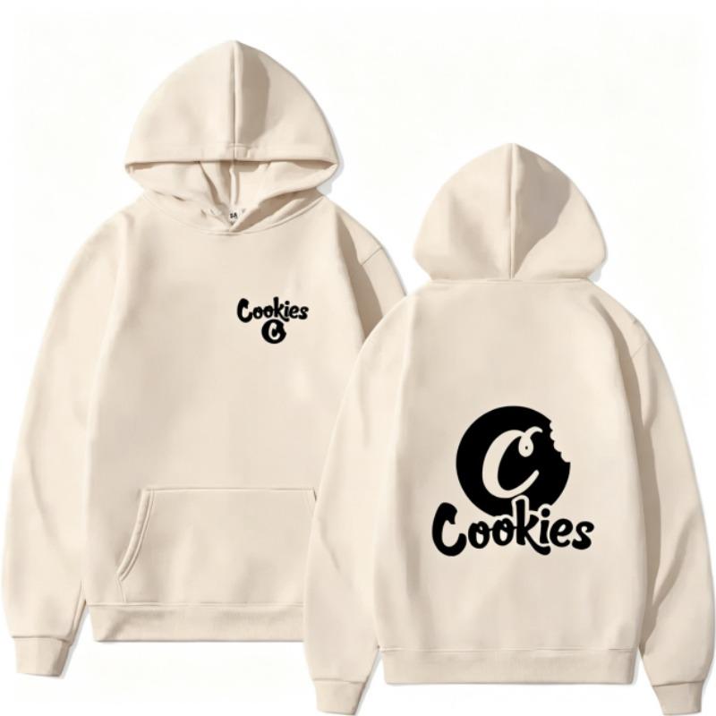 Autumn Men's Women's Hoodies Cookies Letter Printing Unisex Fashion Pullover Long Sleeves Loose Casual Vintage Sweatshirts