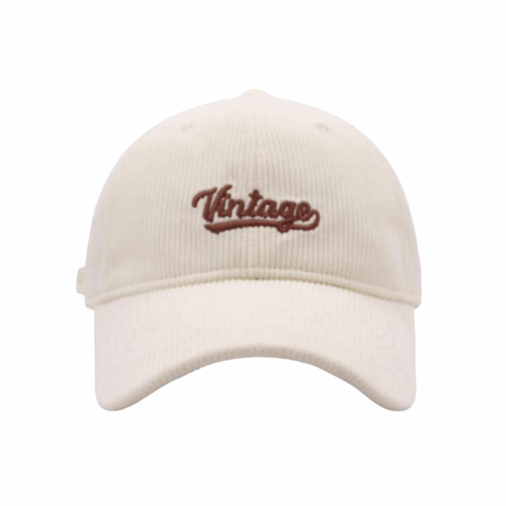 Vintage Men Women Baseball Cap Corduroy Snapback Hat Fashion Letter Embroidery Cap  Outdoor