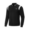 Li-Ning Comfortable Casual Color Block Zip Baseball Collar Jacket Unisex Jackets Black AWDV293-1