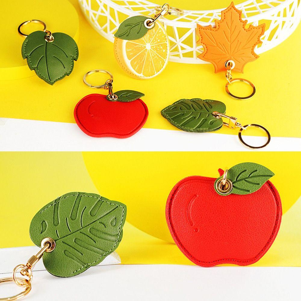 Useful Access Card Holder Fruit Leaf Shape Access Card Cover Cute Bag Hanging Decor  Gift