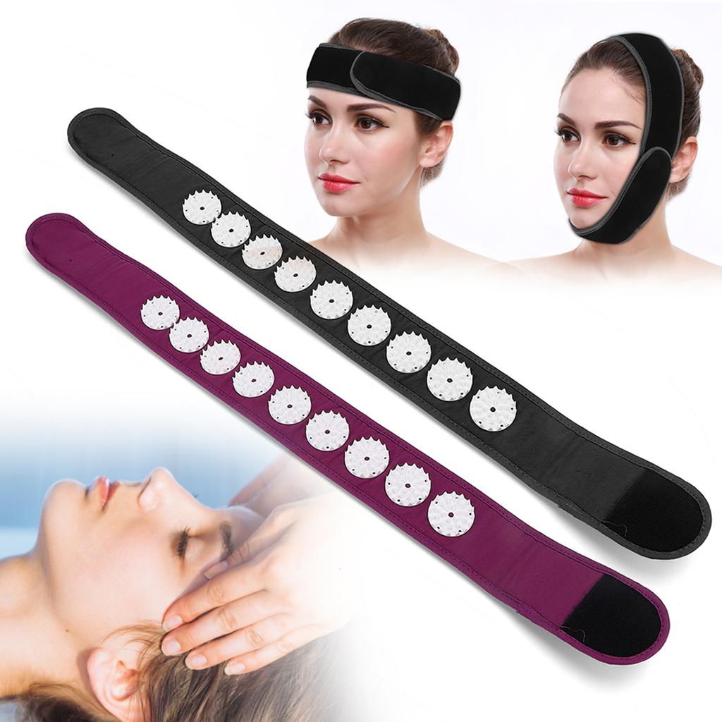 Портативная акупунктурная массажная повязка на голову с регулируемым ремешком для облегчения боли и фитнеса